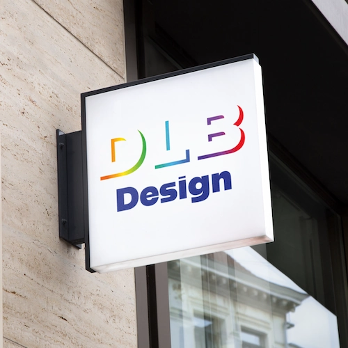 Enseigne lumineuse DLB Design - Graphiste Webdesigner Ariège