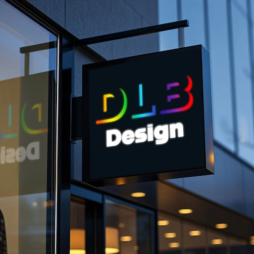 Enseigne néon DLB Design - Graphiste Webdesigner Ariège