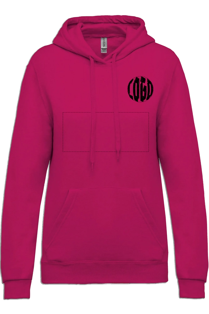 Marquage Textile - DLB Design - spécialiste de la personnalisation textile en Ariège 8 sweat kariban femme rose