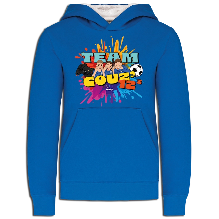 Sweat bleu TeamCouz