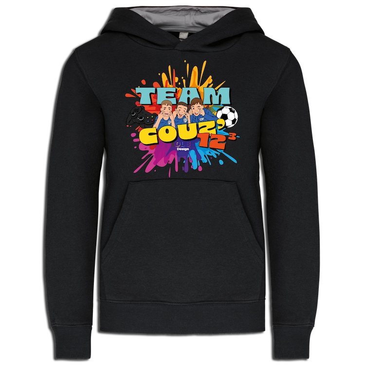 Sweat noir TeamCouz