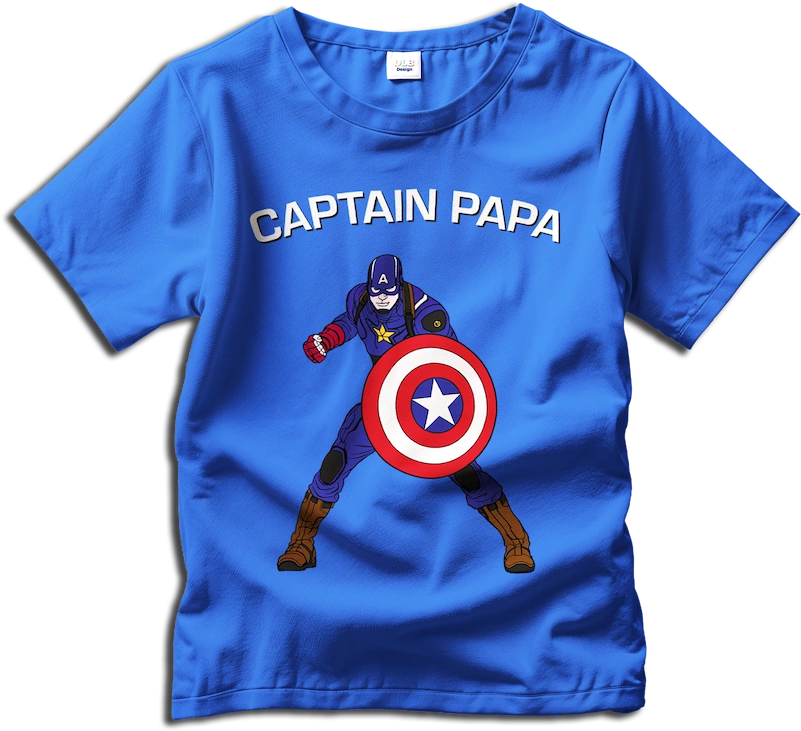 T Shirt Mockup captain Papa