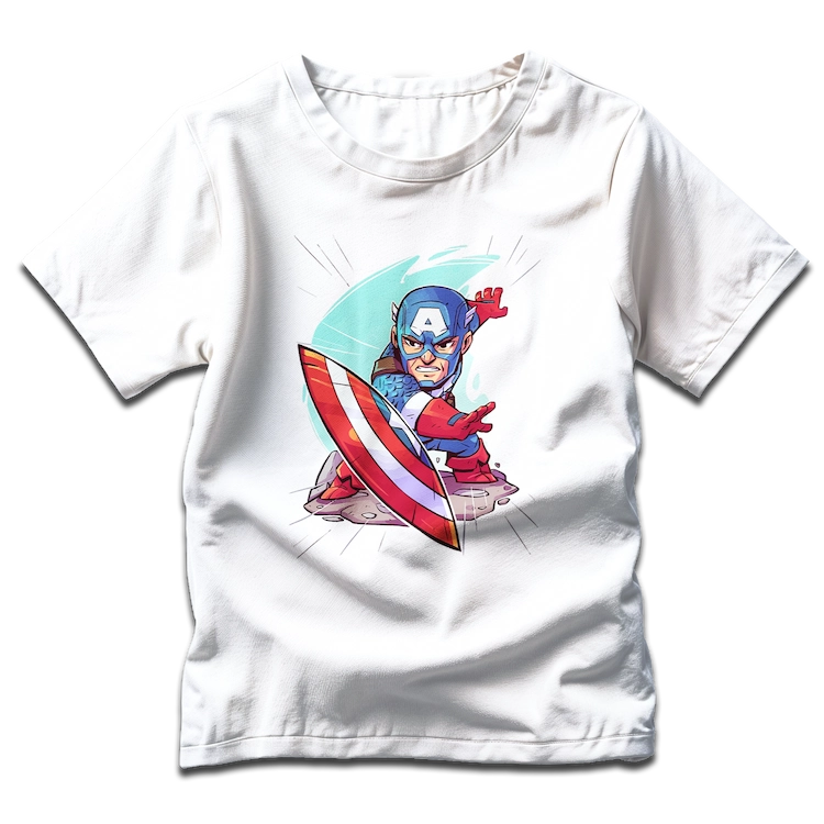 tee shirt Blanc mini captain
