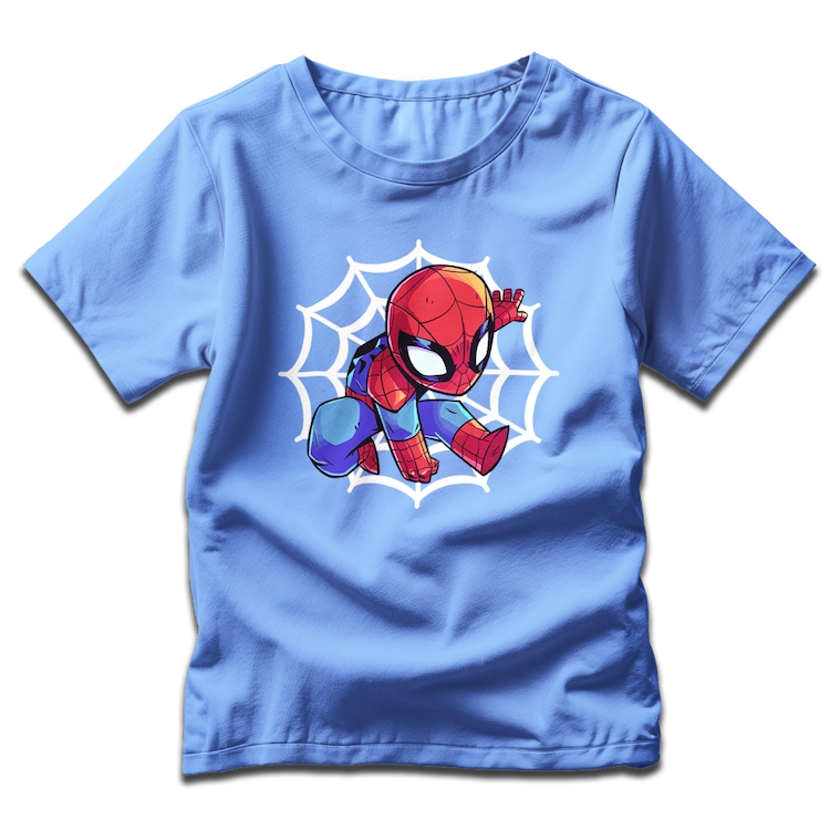 tee shirt Bleu ciel mini spiderman