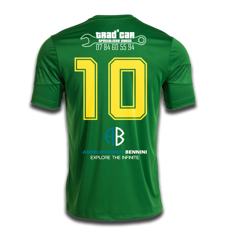 Marquage Textile Ariège - DLB Design - maillot football personnalisé