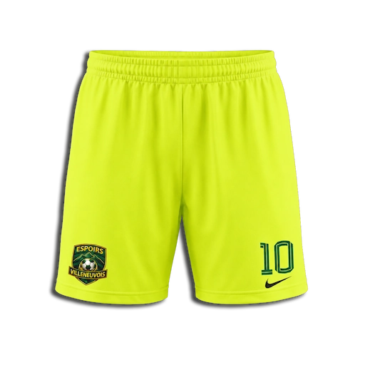 SHORT NIKE FACE JAUNE FLUO