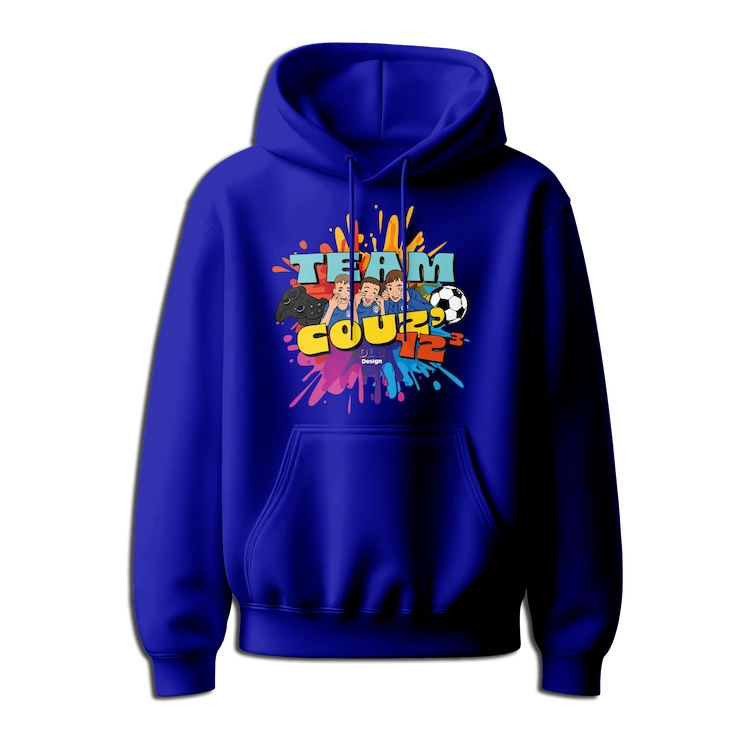 Sweat bleu TeamCouz mockup