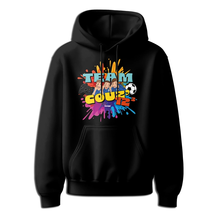 Sweat noir TeamCouz mockup