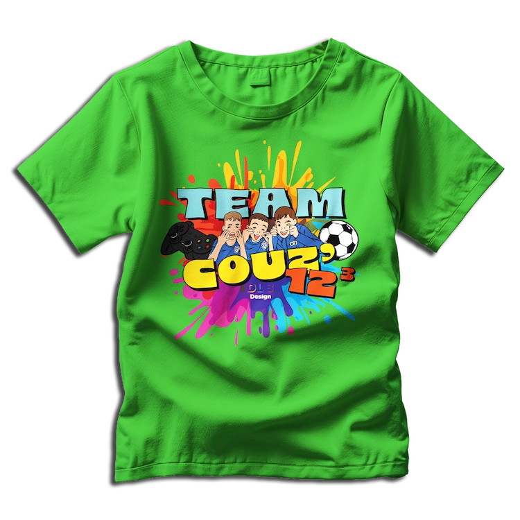 T Shirt Mockup with wrinkled vert