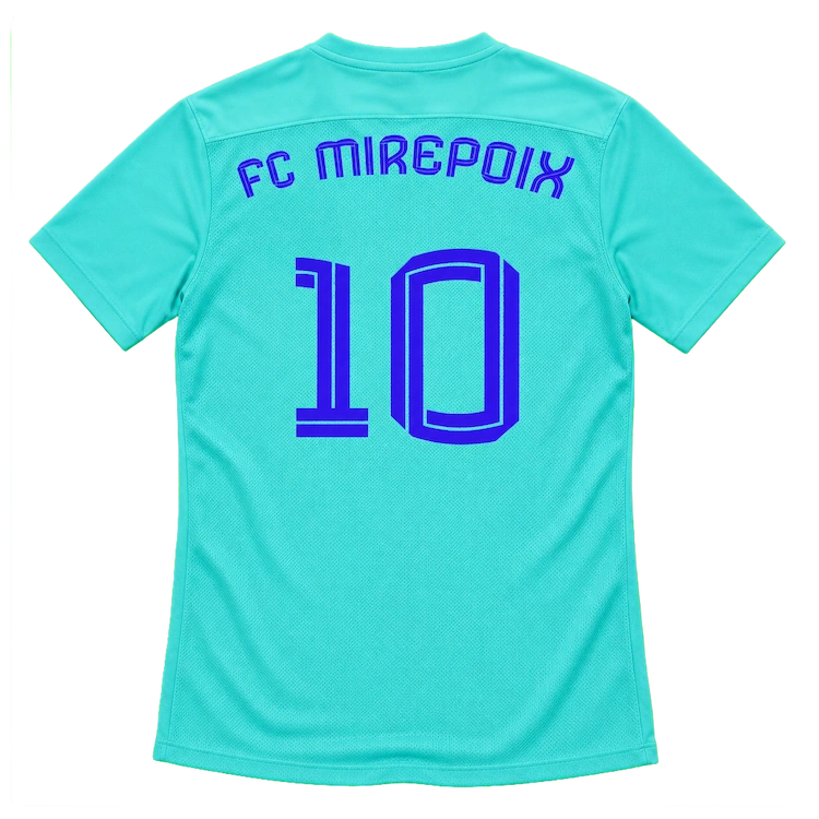 FC Mirepoix — Textiles du club 6 Maillot Nike personnalisé du FC Mirepoix U13, vue de dos