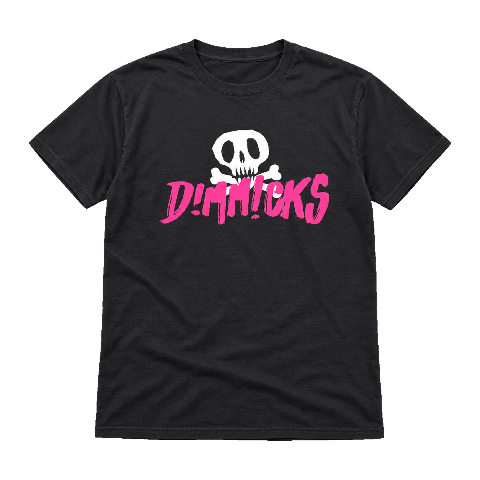 Tee-shirt noir The Dimmicks — face