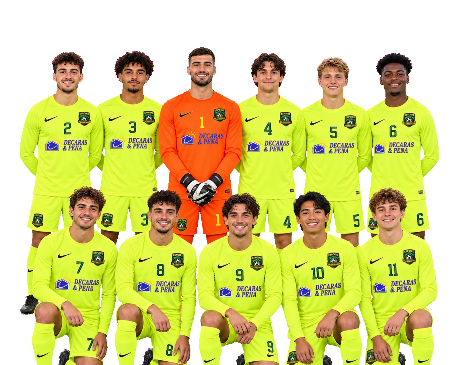 Espoirs Villeneuvois — Tenues de football personnalisées