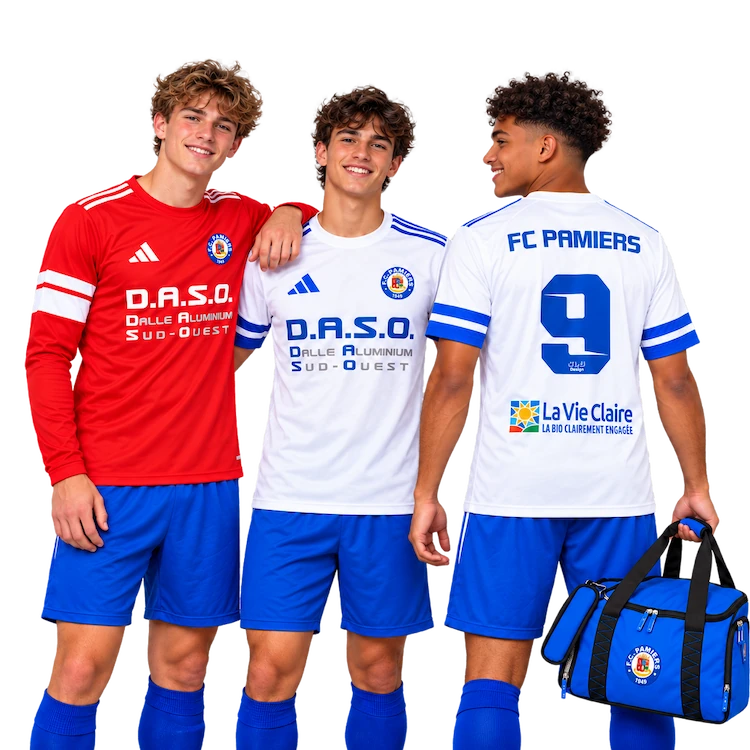 FC Pamiers U17 — Tenues personnalisées