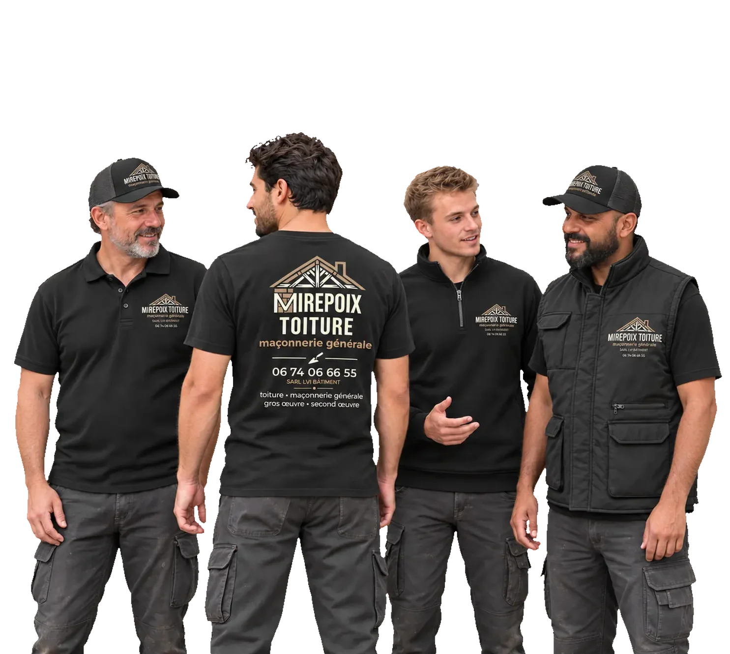 Mirepoix Toiture — Tenues professionnelles et casquettes