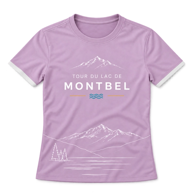 Tee-shirt femme personnalisé Montbel, vue de face