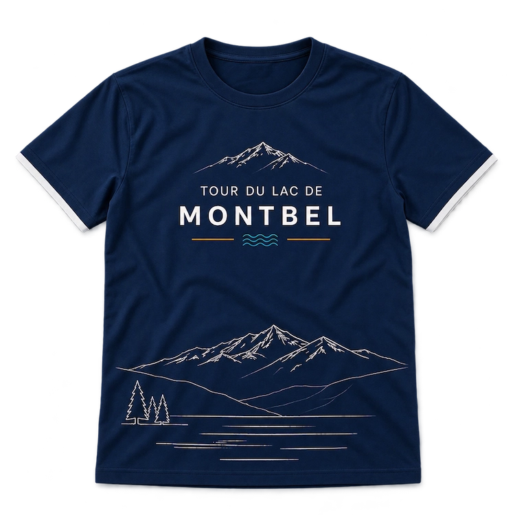 Tee-shirt homme personnalisé Montbel, vue de face