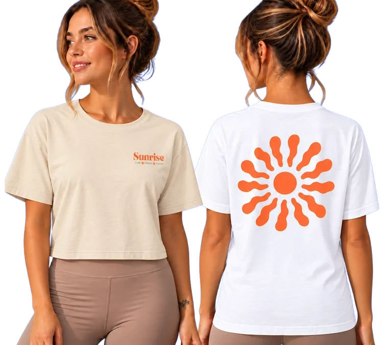 Sunrise Studio — Tee-shirt et crop top personnalisés