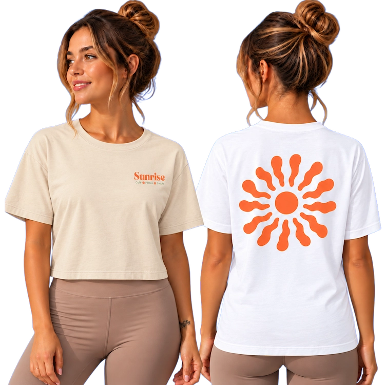 Sunrise Studio — Tee-shirt et crop top personnalisés