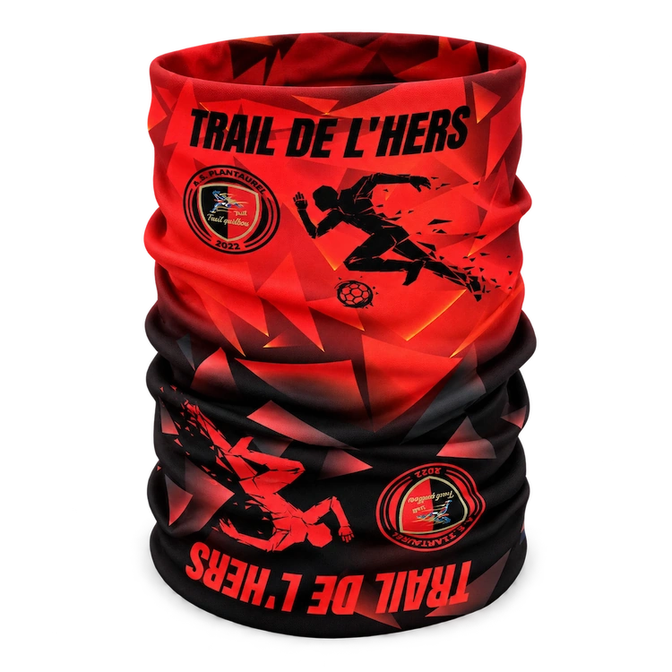 Tour de cou rouge personnalisé — Trail de l’Hers · 2023