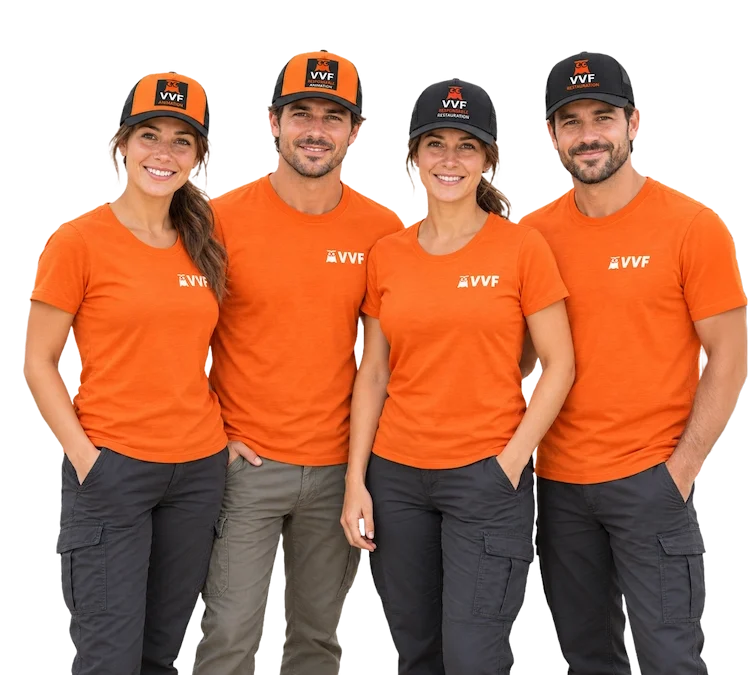 VVF — Tee-shirts et casquettes pour les équipes de camping